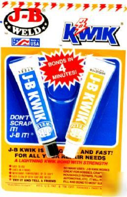Jb j-b kwik weld (1OZ tubes) fast epoxy adhesive #8276