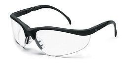 Klondike safety glasses clear lens black frame 4-pack