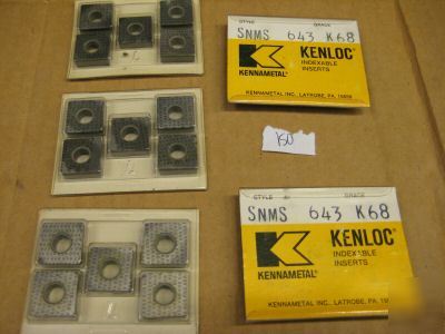 New 25- kennametal carbide inserts (SNMS643)