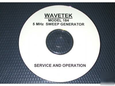 Wavetek 184 service and operation manual