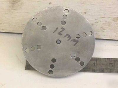 12 mm lathe face plate 18 holes 4 inche