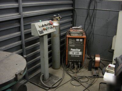 Robot welder with two positioners panasonic aw-8010 