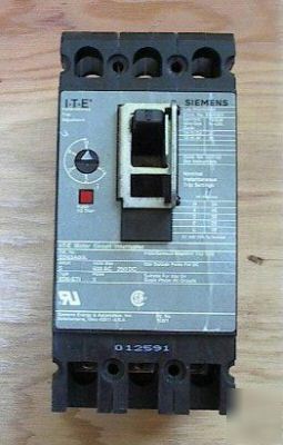 Ite siemens ED63A005 3P 5 amp 600 volt circuit breaker
