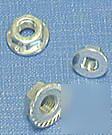 Stainless metric flange nut-- M10