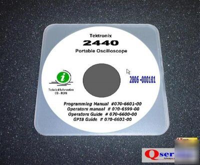 Tektronix tek 2440 osilloscope service manual cd