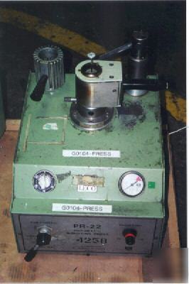 #pr-22 leco pneumatic mounting press #21213