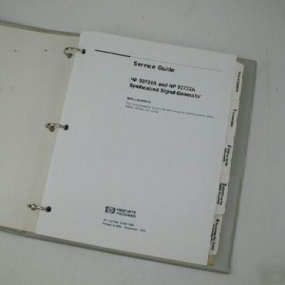Hp synthesized signal generator service manual