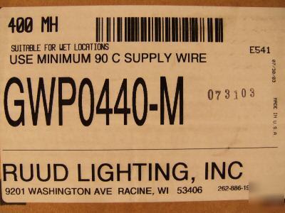 New ruud 400W metal halide wall pack lamp #GWP0440-mh 