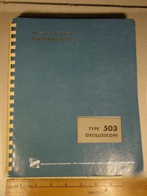 Tektronix instruction manual type 503 oscilloscope