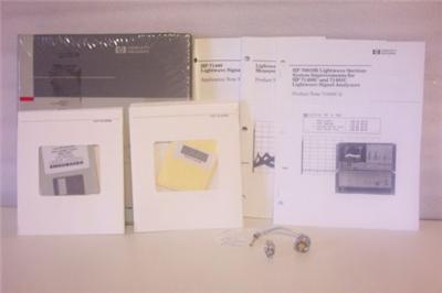 New manuals for hp 70810B opt. 850 lightwave section * *