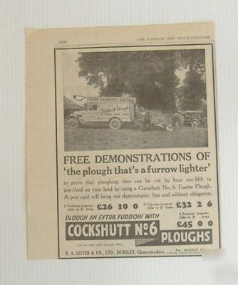 1936 advert: cockshutt no 6 ploughs B1