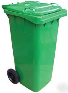 32 gallon refuse container, trash, heavy duty, moveable