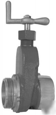 Brass hydrant gate valve with teflon seals