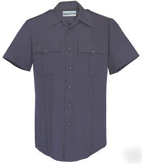 urban defender 100% poly s/s uniform shirt blue 19 