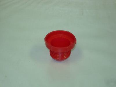 Flared fitting plug hf-16 red fits 3/4