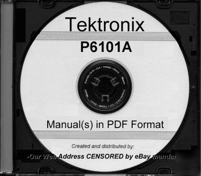 Tek tektronix P6101A instruction manual
