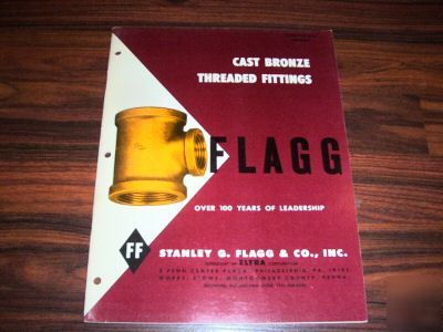1964 flagg cast bronze threaded fittings catalog (b-64)