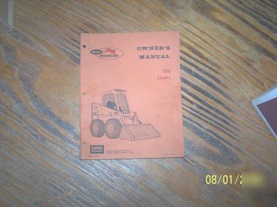 Melroe bobcat 800 loader operator's manual 1974
