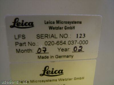 Leica microsystems laser power supply 020-654.037-000