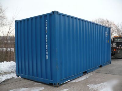 40' storage container with security lock box