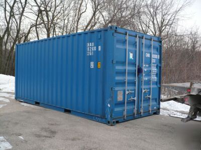 40' storage container with security lock box