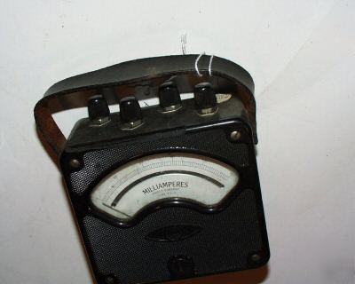 Antique dc millammeter 0-150 ma westinghouse type px-4