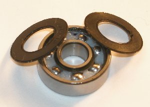 16 in-line skate bearing ceramic sealed ball bearings