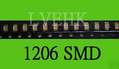 50P 1206 smt smd super bright green led 800MCD
