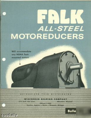 Falk all-steel motoreducers, milwaukee 1957