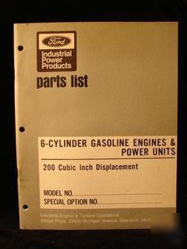 1971 gasoline engines,power units, ford parts list