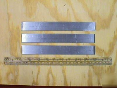 3 pcs. of C1018 low carbon steel 1/8 x 1 x 8 inches