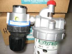 New 2 watts 1/2 regulator and lubricator w/0-60 gauge