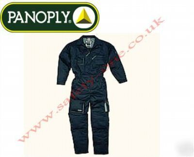 Black overalls boilersuit, knee pad pockets large