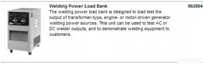 New 902804 miller welding power load bank - 