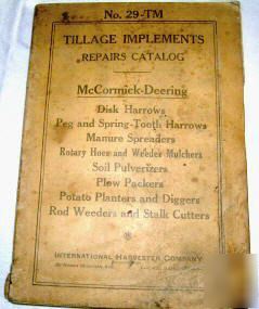 May 1939 mccormick deering no.29 tm implement repairs