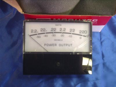New mcintosh amplifier power output meter wattage amp