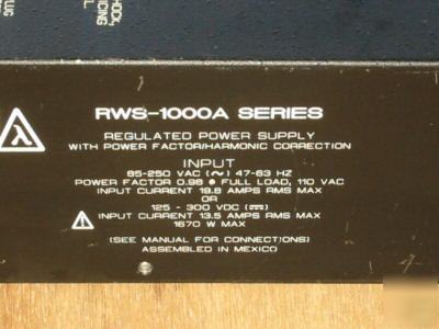 Lambda rws-1000A-12 12V dc 86A power supply psu (13.8V)