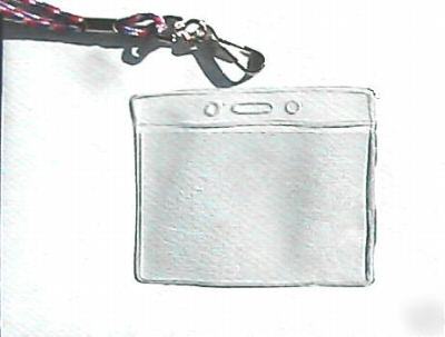 New name tag holders, pack of 200, plastic, , 