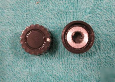 Tektronix oscilloscope knobs black 5/8 shaft 1/4
