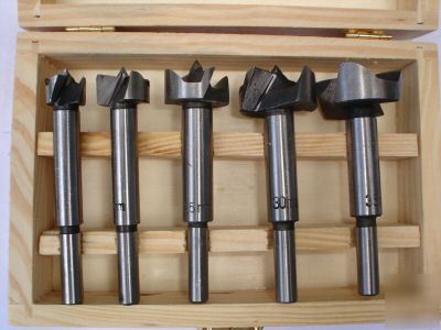 5PC pro forstner bits set - hole cutters - wood drills