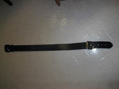 New plain leather duty belt g&g free s&h w/bin 