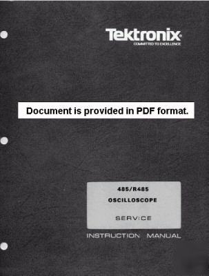 Tek tektronix 485 service manual - no missing pages