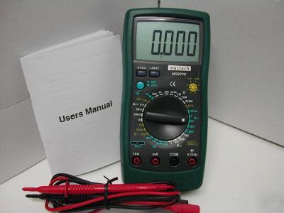 Mastech MS8238 20,000 count 4 1/2 digit lcd dmm backlit