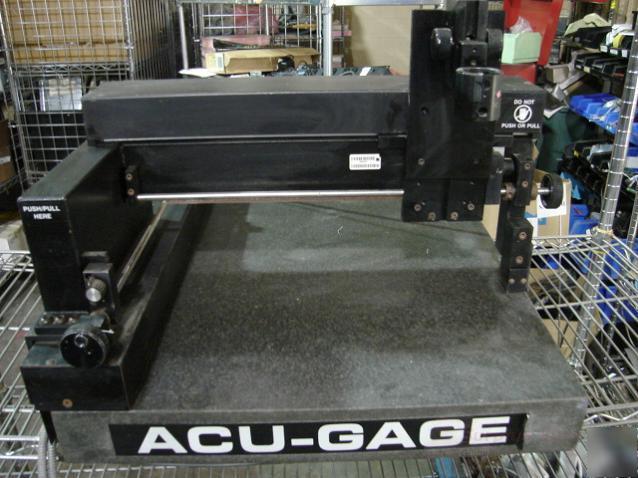 Acu-gage x-y axis inspection granite surface system