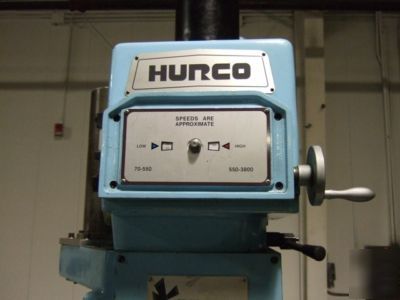 Hurco hawk cnc knee mill,3 axis, conversational,5 hp