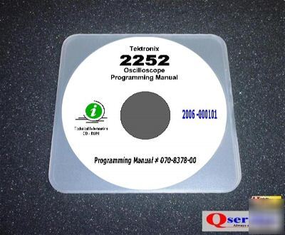 Tektronix tek 2252 programming manual cd