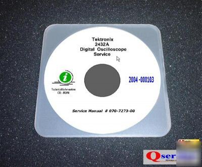 Tektronix tek 2432A oscilloscope service manual cd