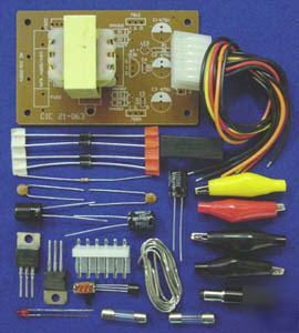 Regulated power supply kit 3, 9, 12 volt 110/220 input