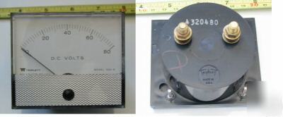 Triplett panel volt meter voltmeter
