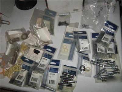 New commercial t&s brass faucet stems and parts all lot